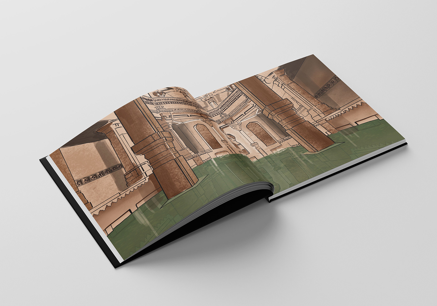 architecture book COFFEE TABLE BOOK Illustrated book ILLUSTRATION  Indian monuments monument