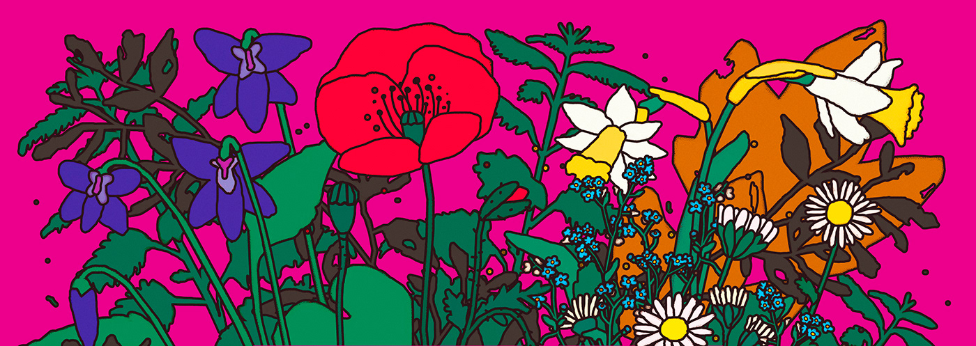 ophelia Wyspiański shakespeare opera poster Flowers illustrated poster flower hamlet