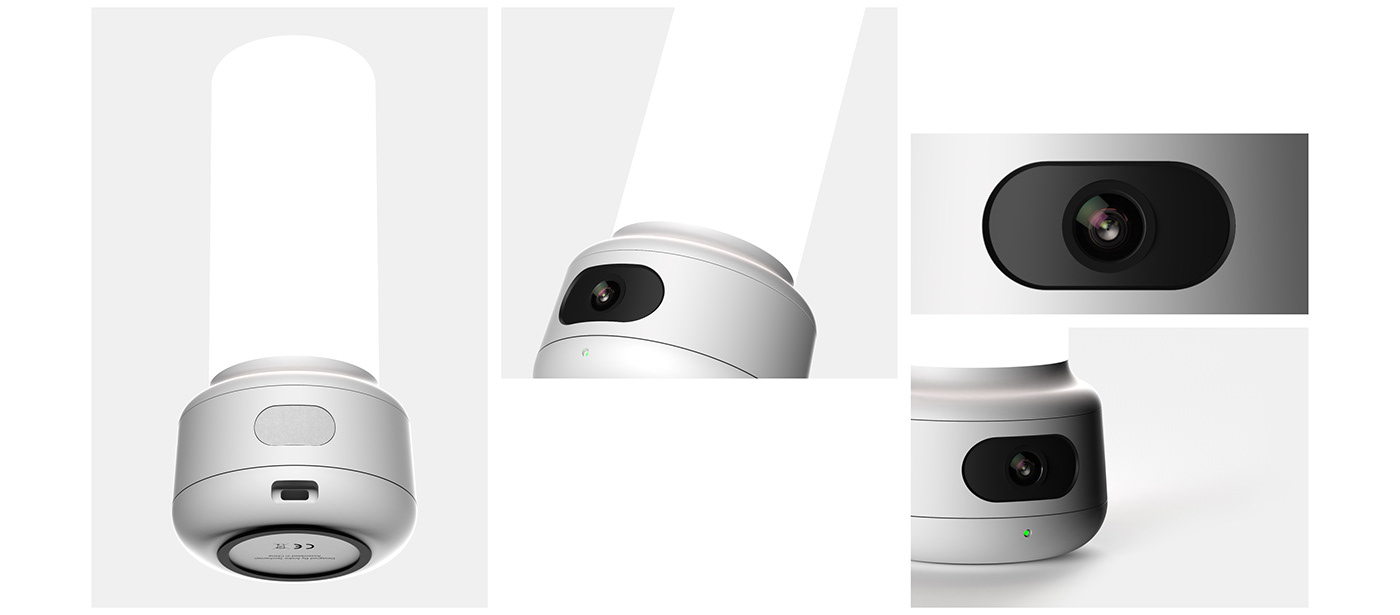 ux/ui industrial design  product design  security camera brand identity lighting