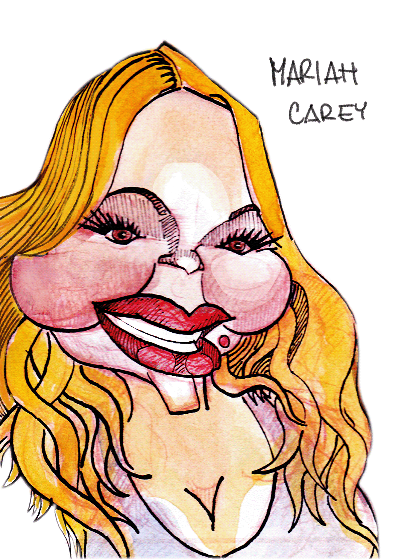 caricatura caricaturatradicional caricature   Celine Dion. Fergie mariah carey miguel bose robert downey jr traditionalcaricature TraditionalMedia