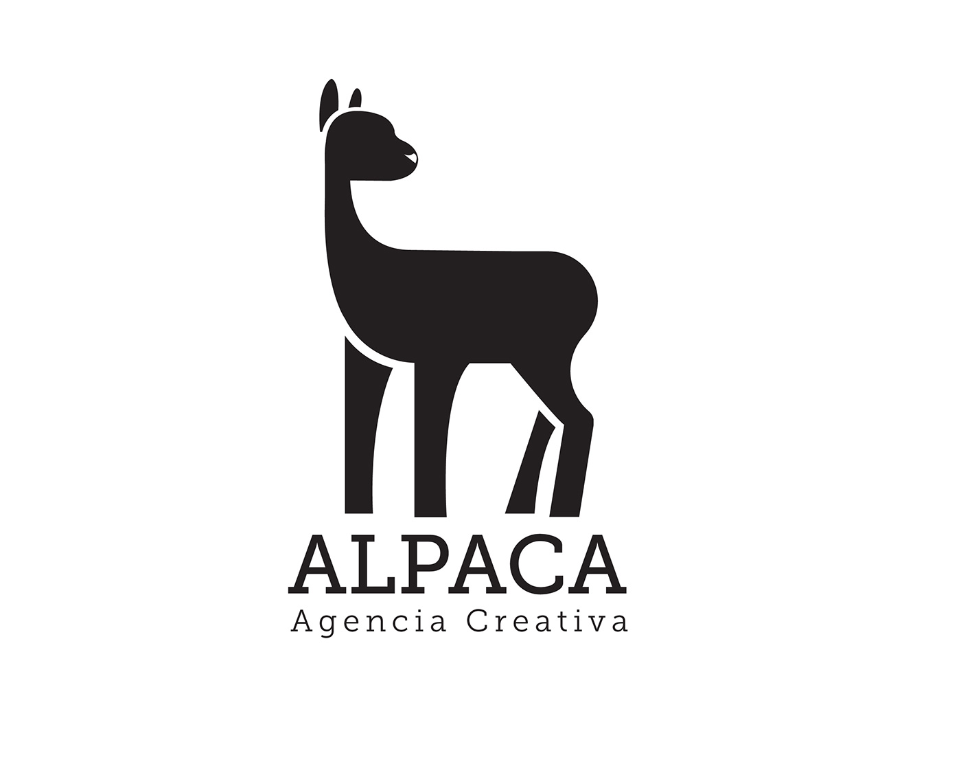 identity LAMA alpaca agency agencia logo animal logo