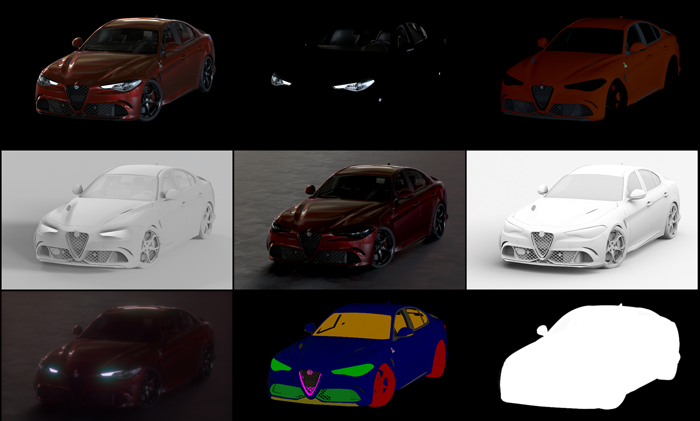 alfa romeo giulia Render automotive   red concept art 3D pasha maisuradze Pasha_kx