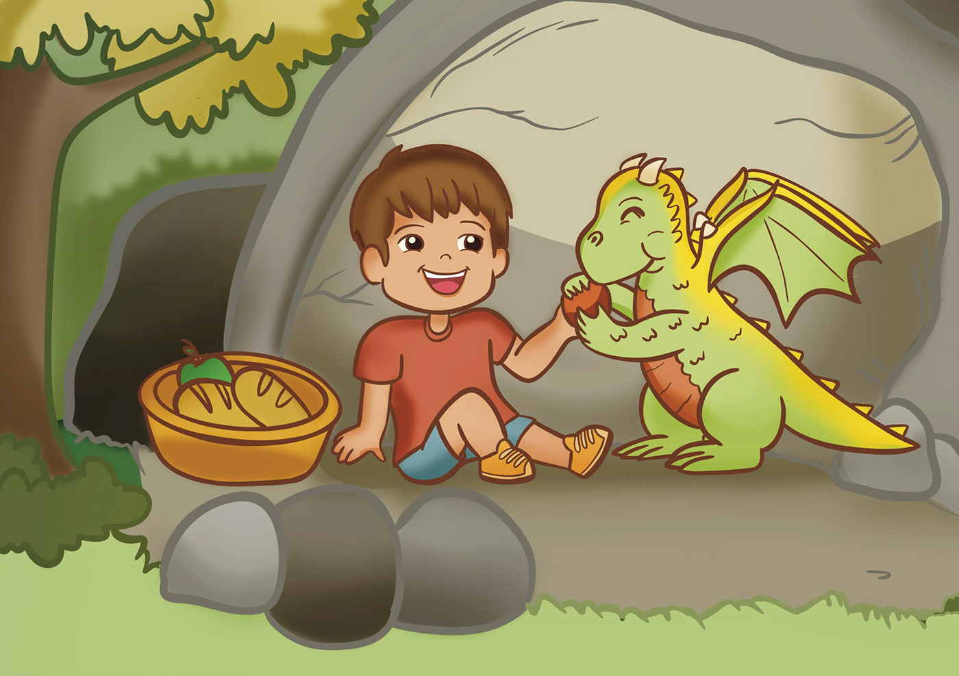 ilustração infantil Ilustração Editorial livro infantil dragão renata sena