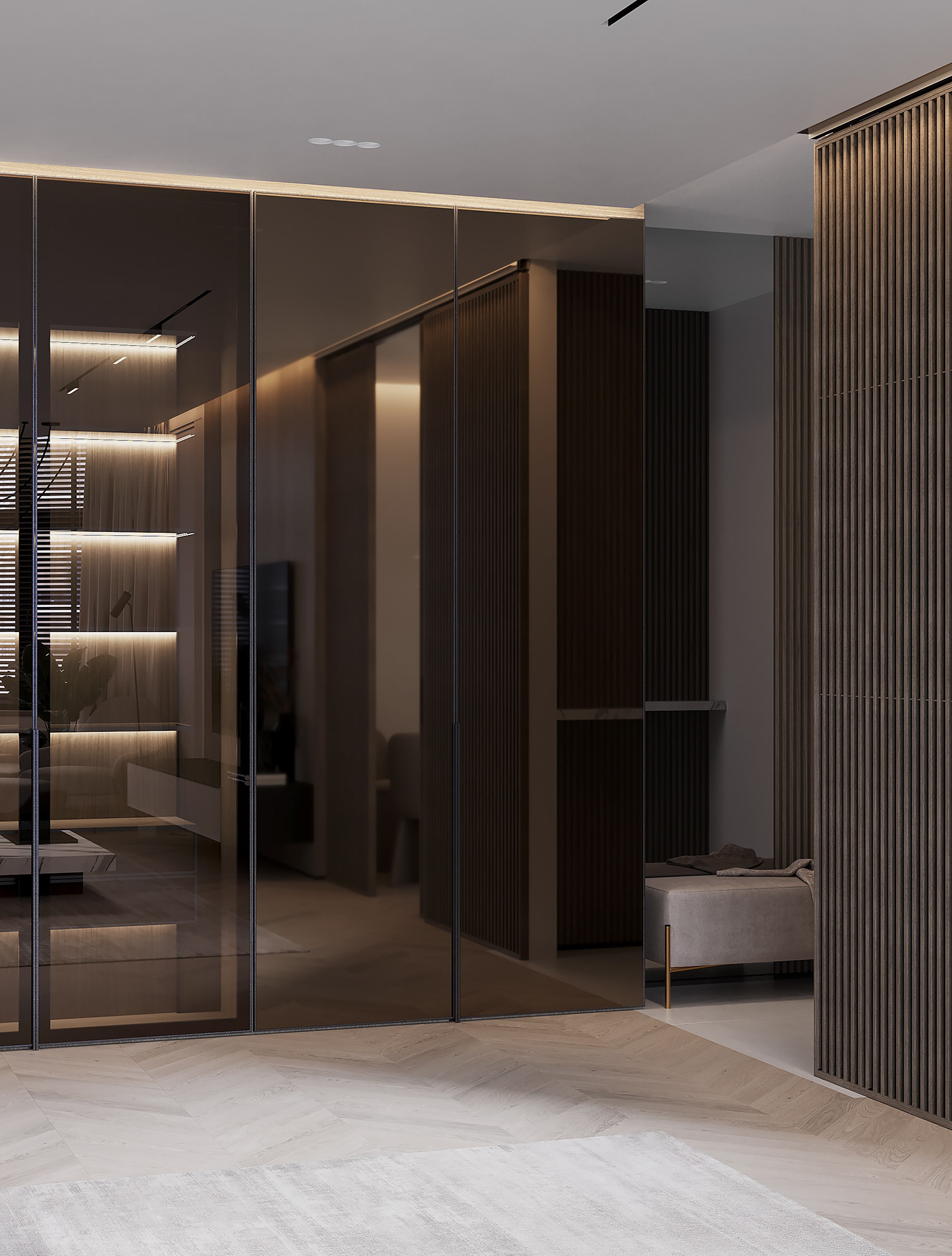 apartment archviz CGI corona design interiordesign lightinterior visualization visualizer whiteblack