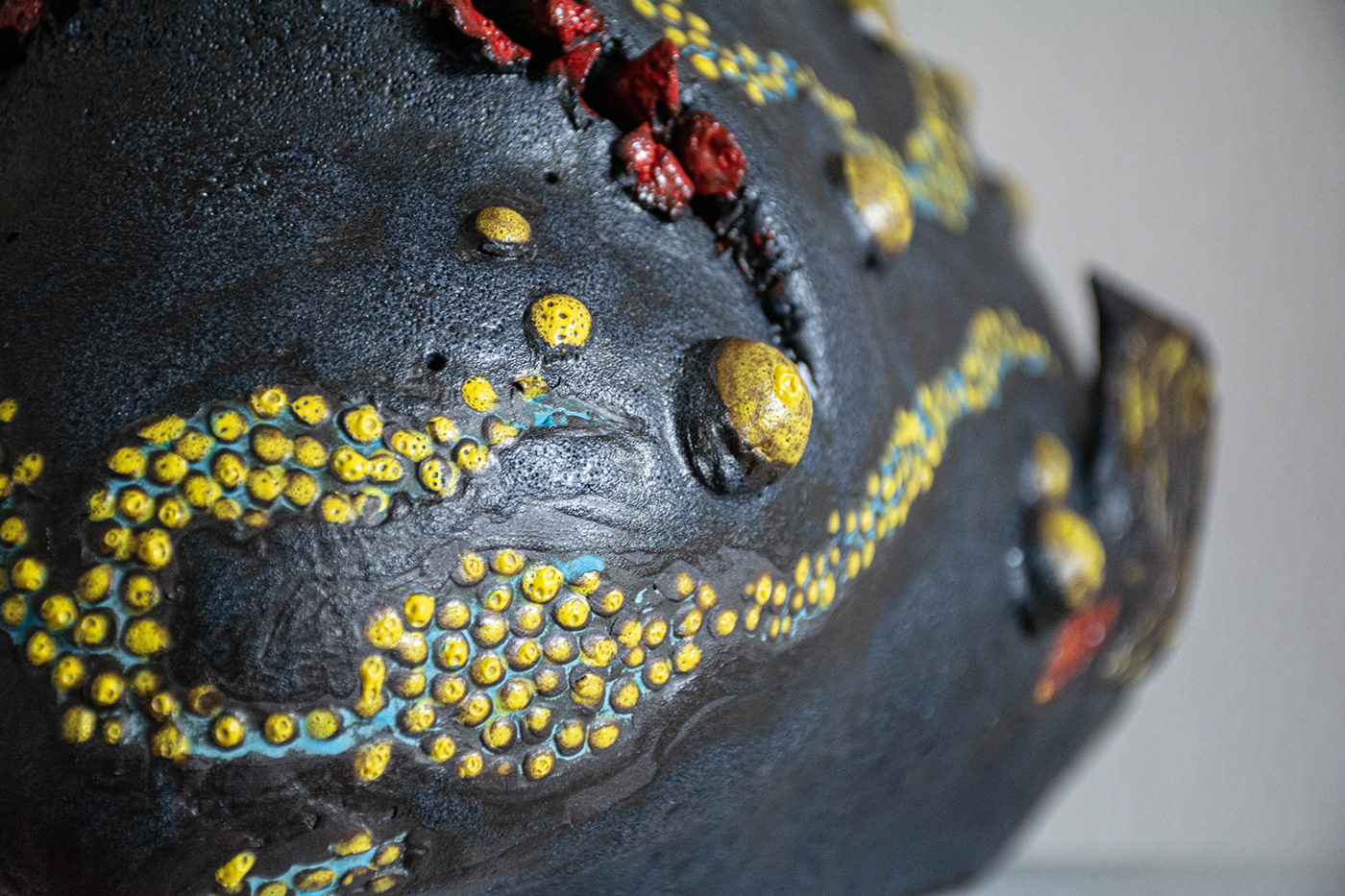 art ceramic contemporary art deepsee fish handmade olivia weiss Pottery sculpture stoneware