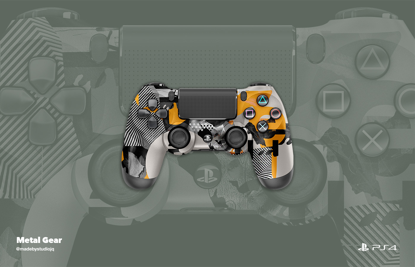 Skin PS4 Controle - Metal Gear Solid V - Pop Arte Skins