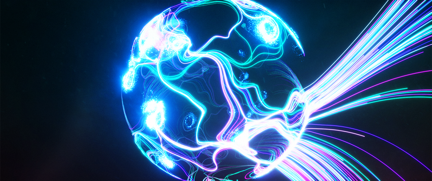 neon lights particles cinema 4d MoGraph motion graphics  animation  colours waves graphic design 