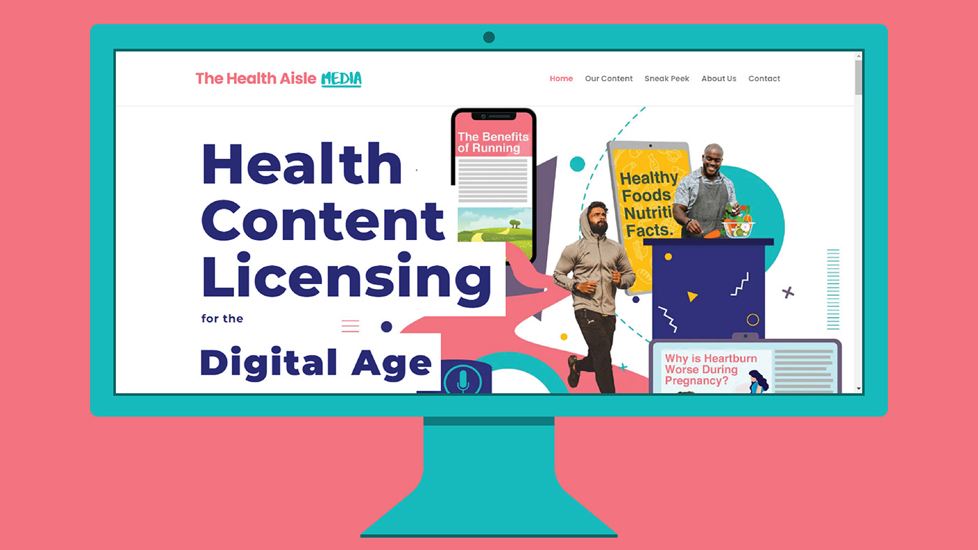 brand identity content design digital illustration graphic design  healthcare infographic marketing   mixed media UI/UX Web Design 
