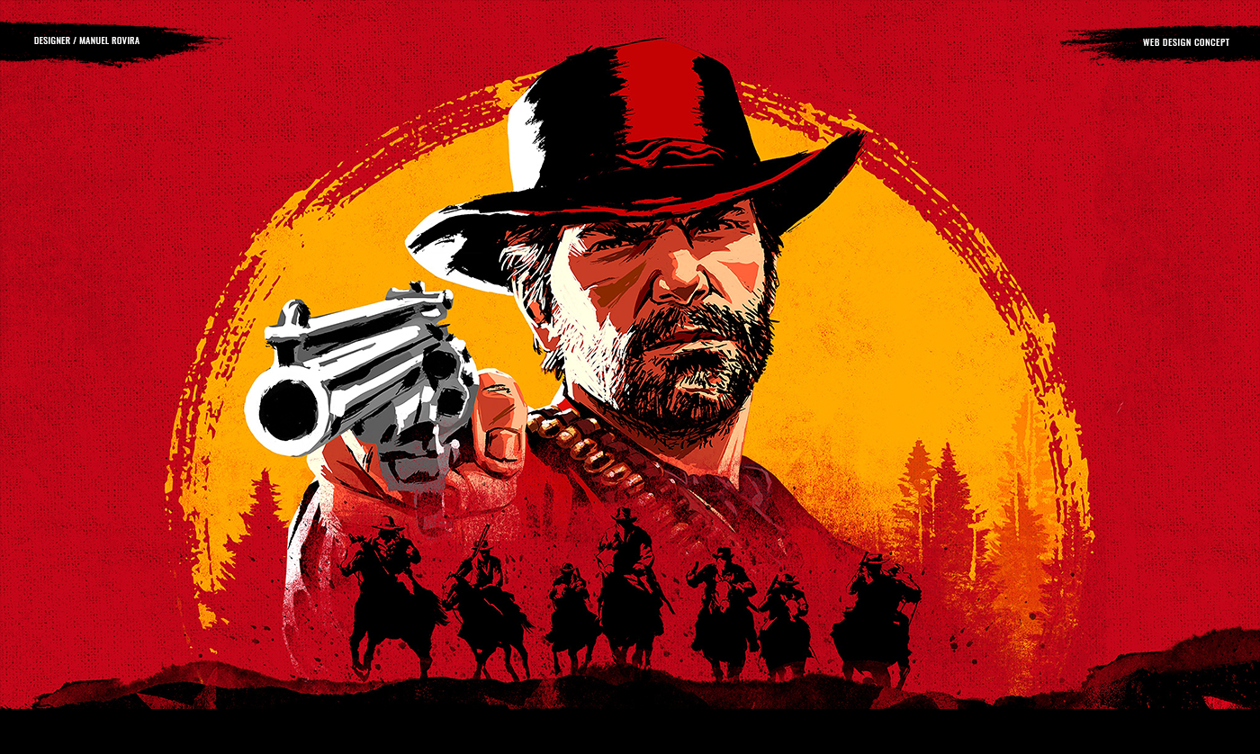 interation Games red dead redemption rockstar games Web UI ux Website Webdesign Manuel Rovira