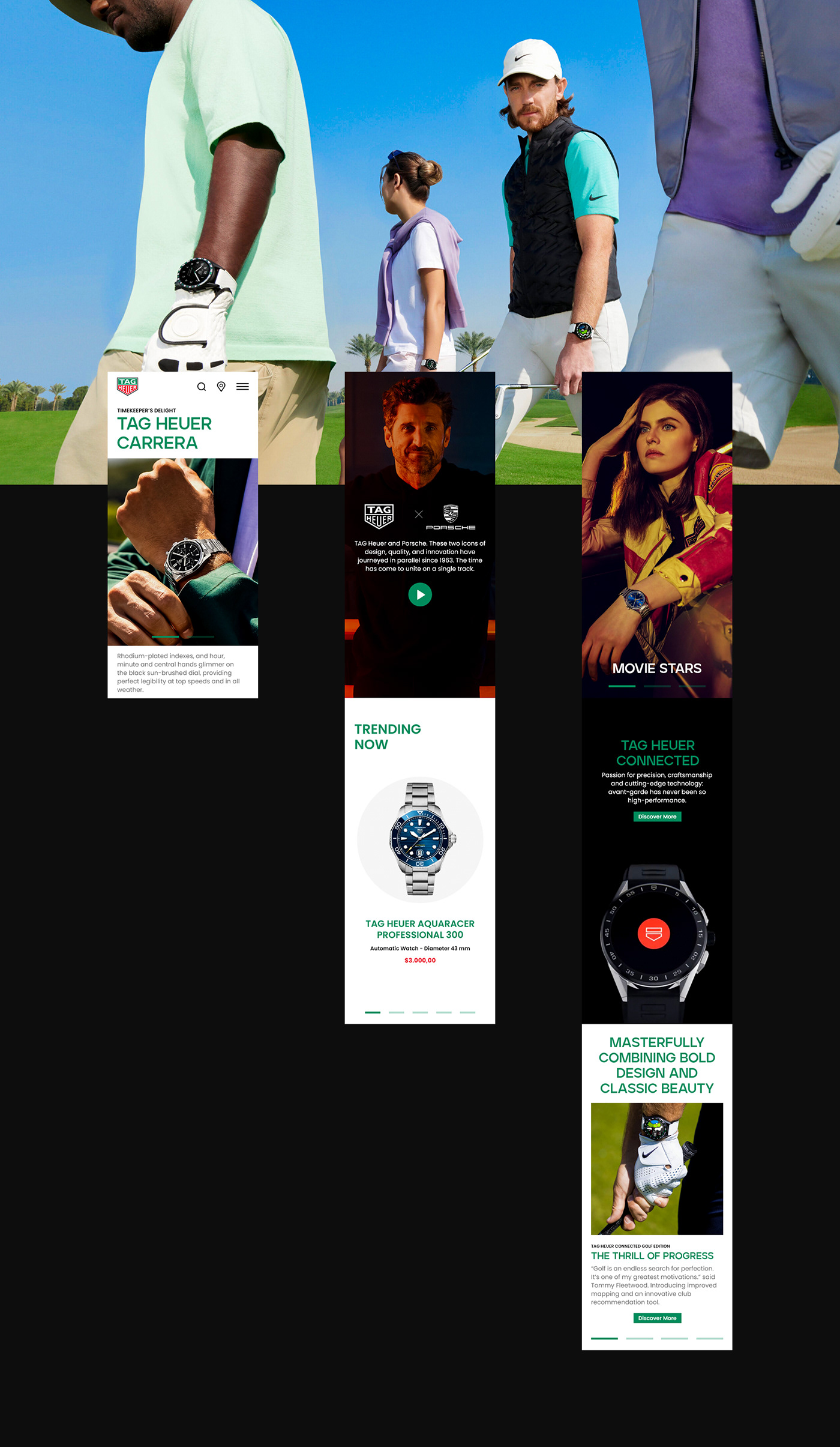 UI/UX UI ui design ux UX design Web Design  Website watch user interface tag heuer