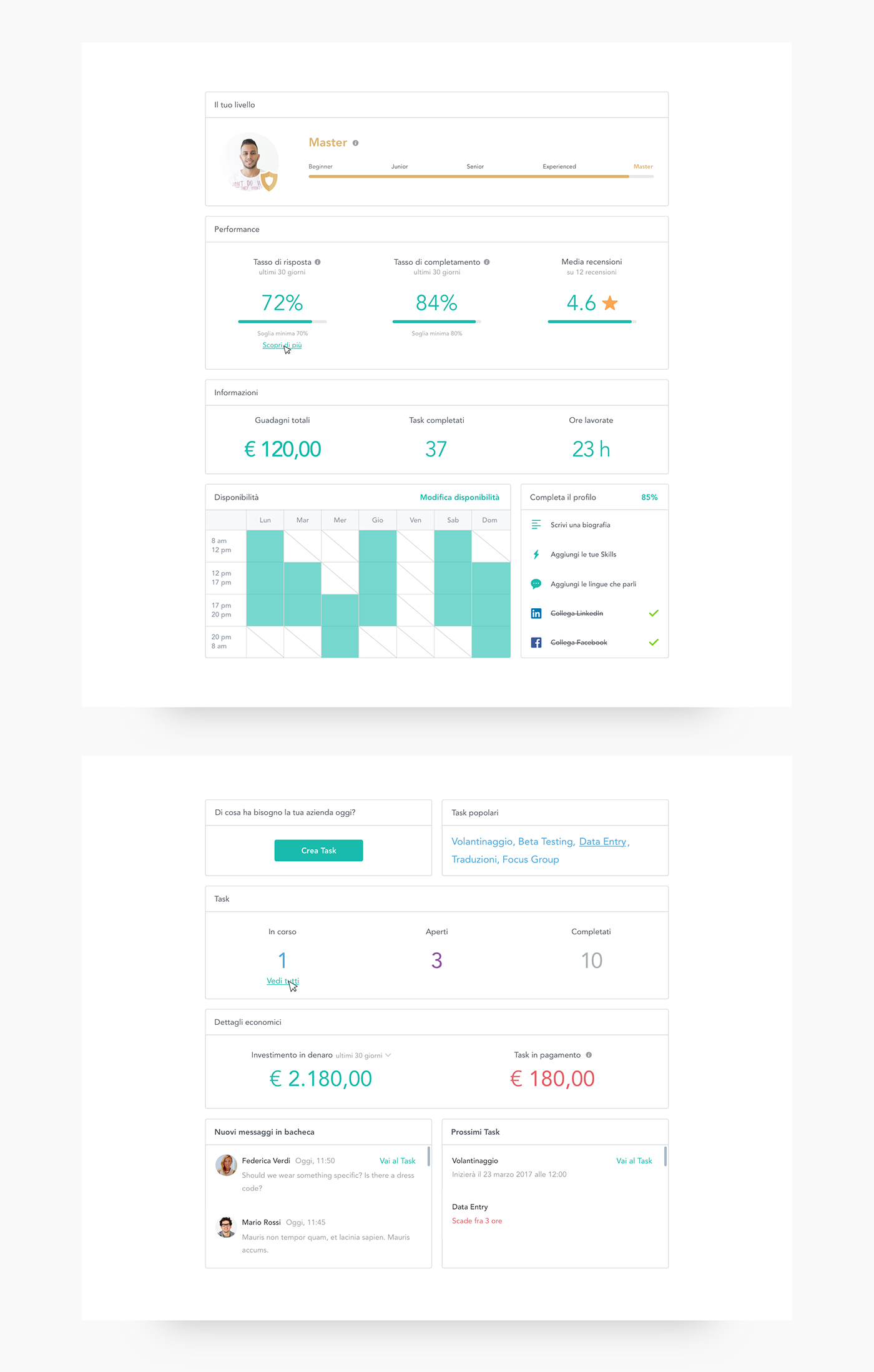 user experience user interface Web app minimal clear Startup