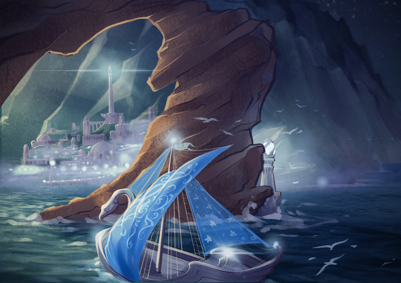 Alqualonde - Elven Harbor in the Tolkien's fictional universe.