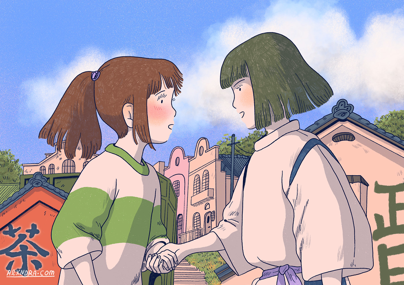 Studio Ghibli fanart Digital Art  anime digital illustration Procreate ILLUSTRATION  Ghibli Hayao Miyazaki Spirited Away