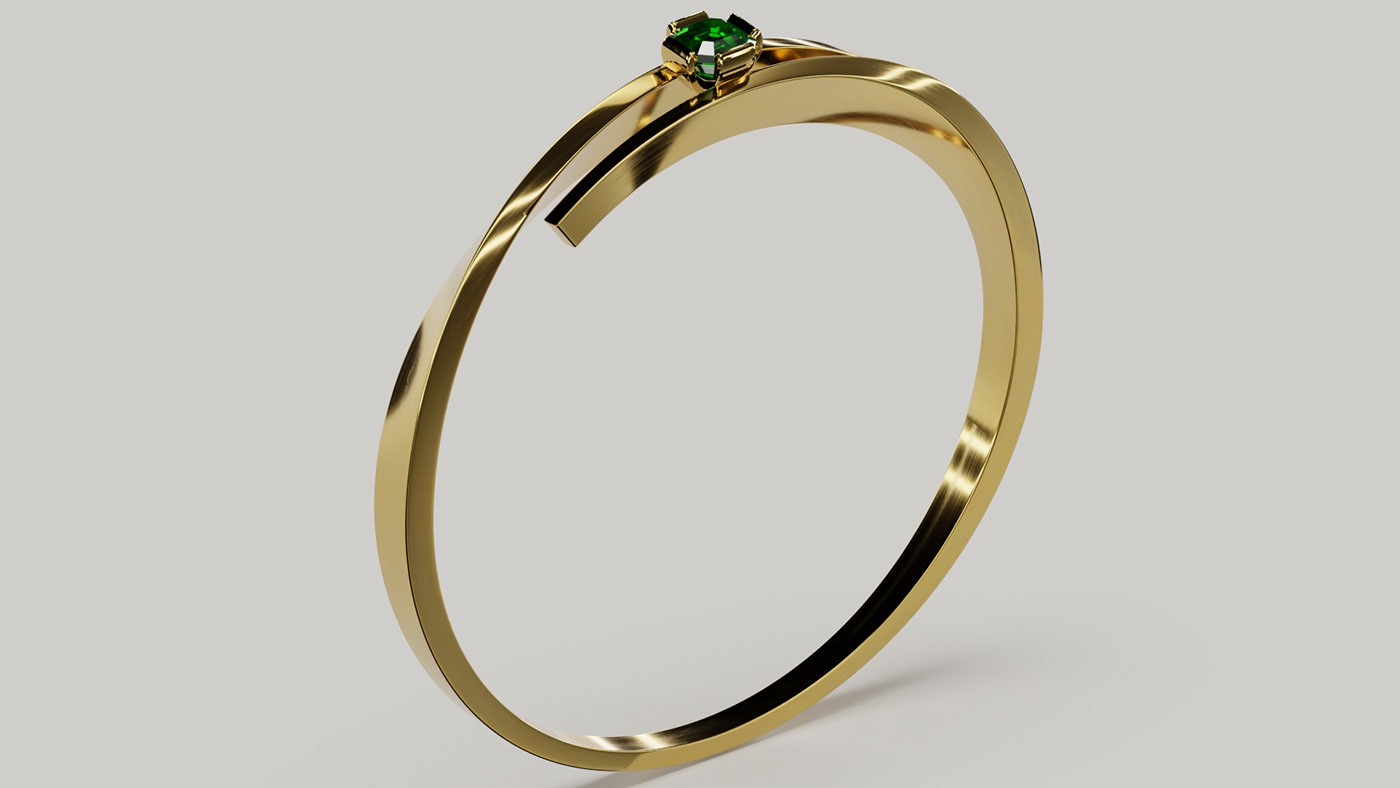jewelry biżuteria graphics grafika 3D wizualizacja visualisation