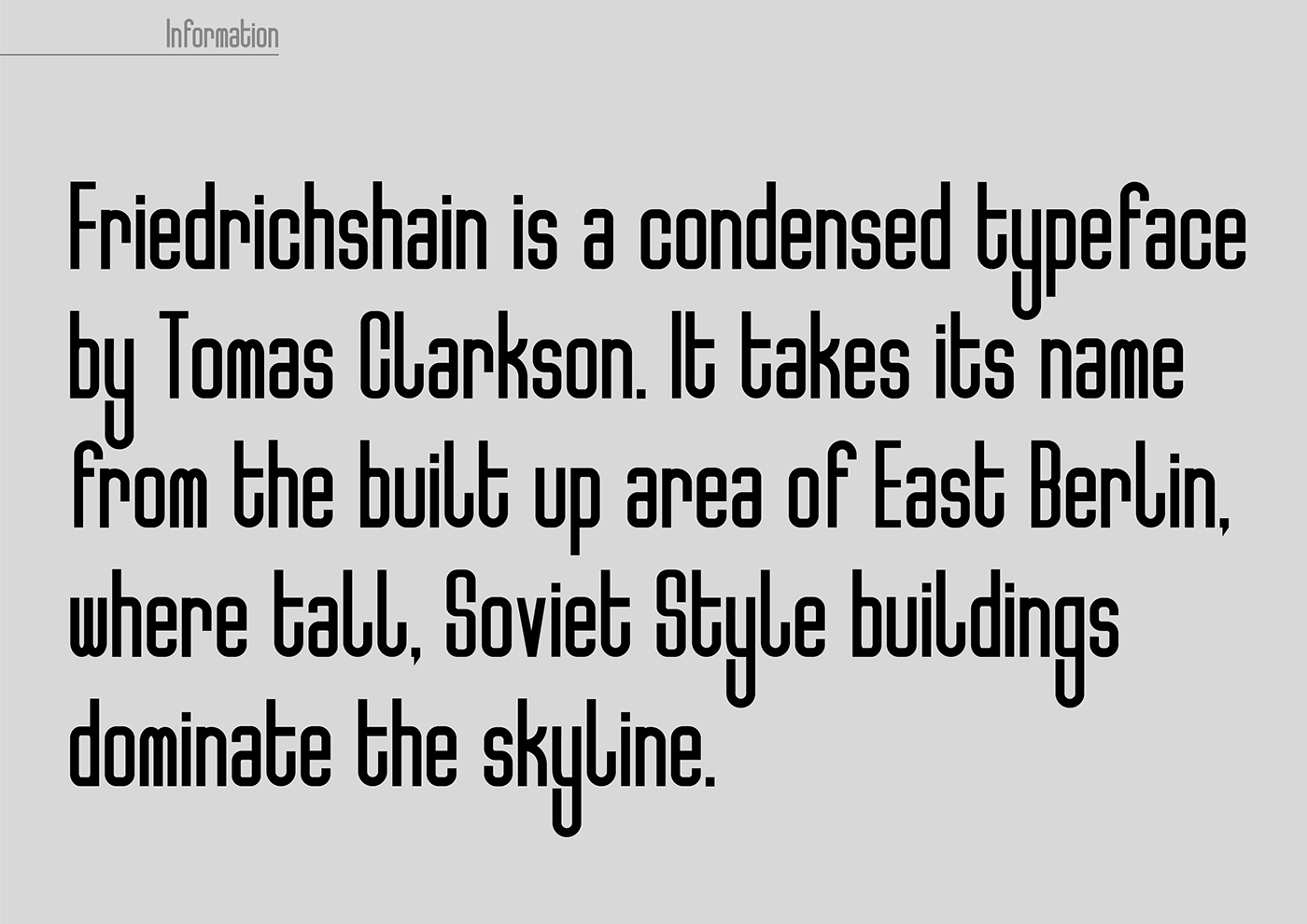 type Typeface graphic design condensed free font colour berlin letters letterforms