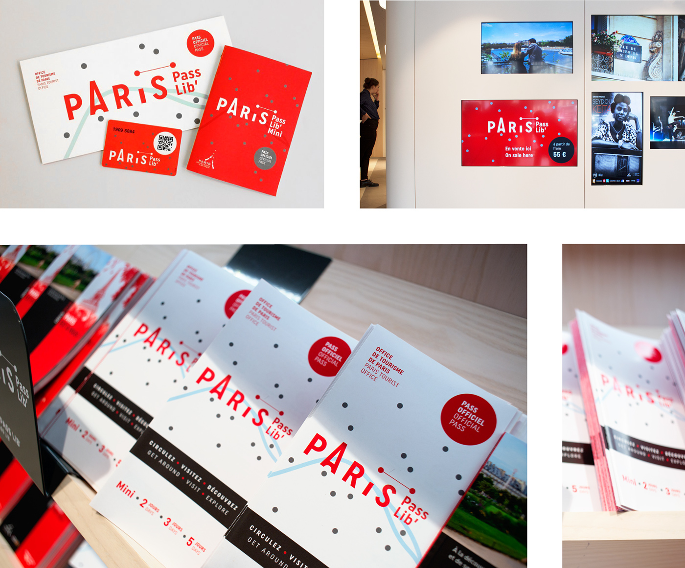 tourism Tourisme Paris City branding minimal Logotype flat design colorful modernist agca