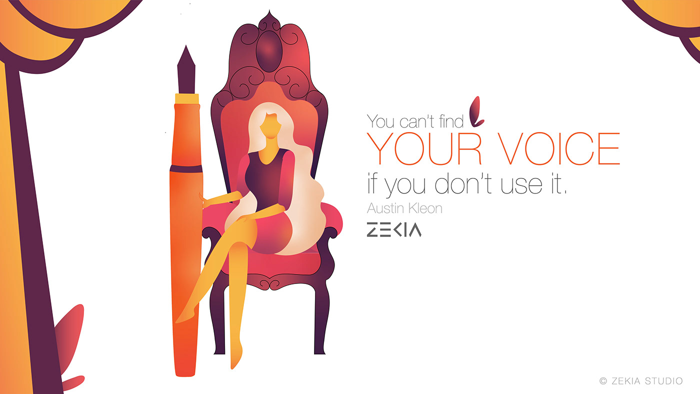 erode illustrator gradient illustarted quotes illustration house vector women empowerment