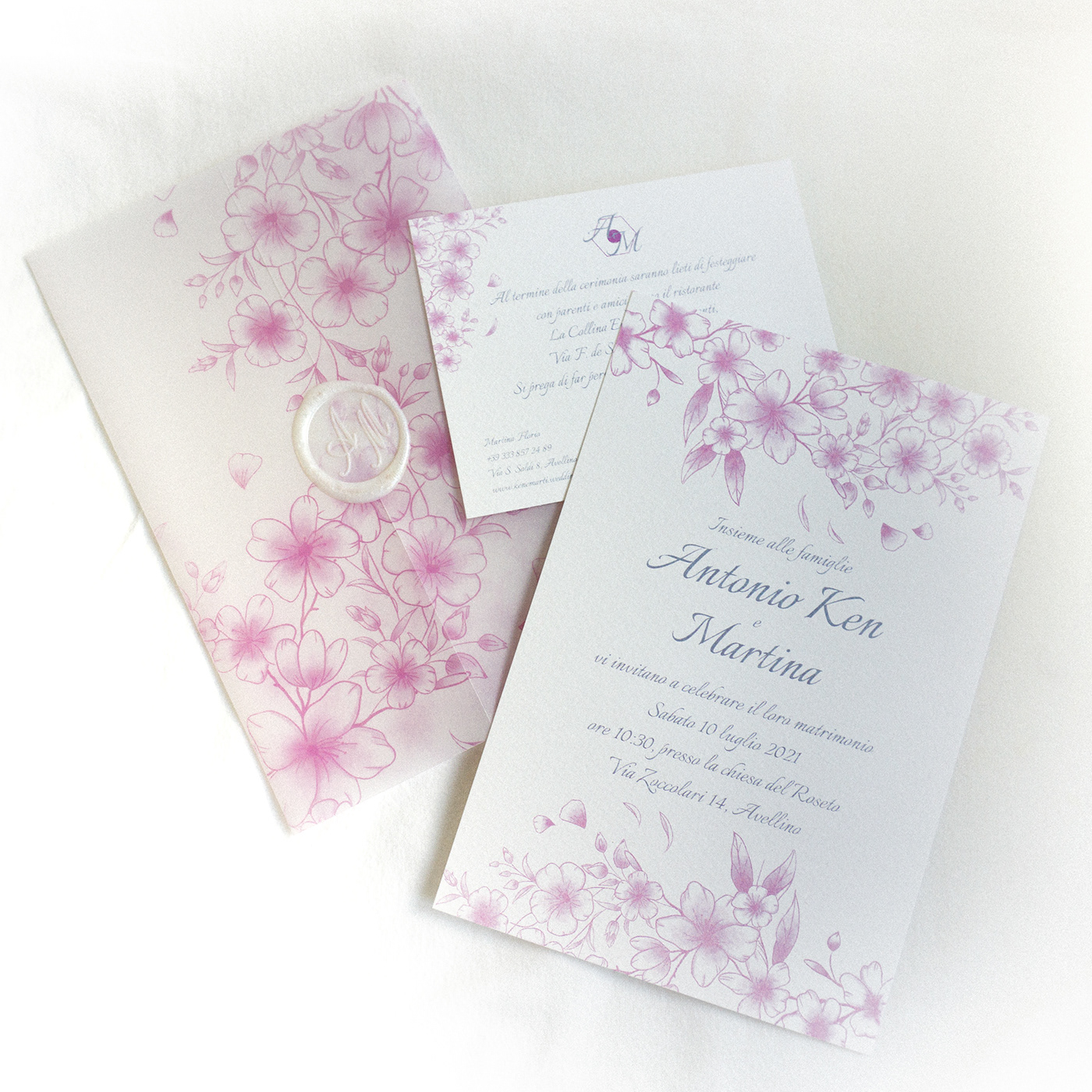 art card digital digital illustration Drawing  floral Invitation wedding wedding gift wedding invitation