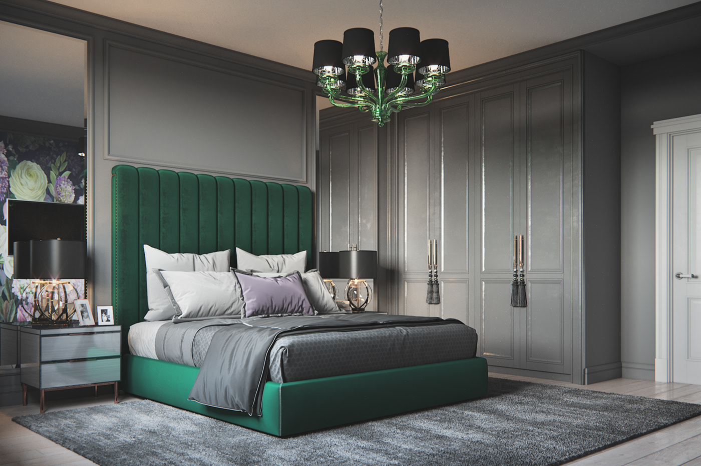 visualization bed room design Interior визуализация спальня интерьер дизайн интерьера Render interiors