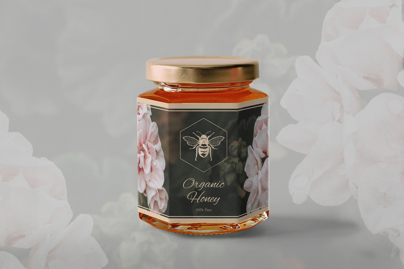 bee business card clean honey identity luxury minimal modern simply