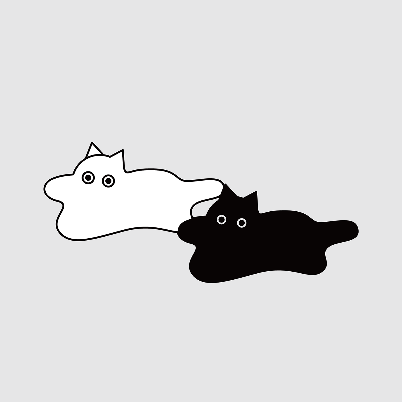 animal Cat Character design  cool cute funny ILLUSTRATION  Illustrator Logo Design pattern design 