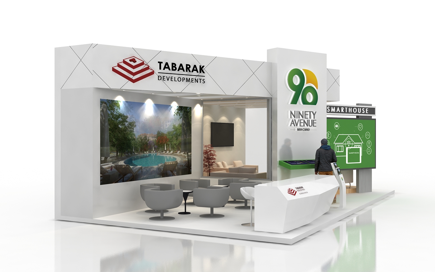 Tabarak Holding ict Exhibition  3D 3dmax
