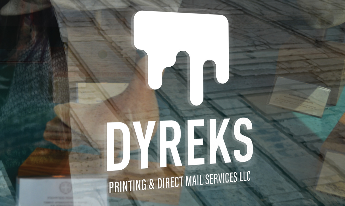 printer Printing identity CMYK branding  logo gradient ink