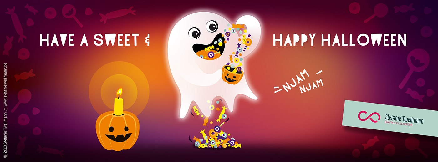 Halloween happyhalloween ILLUSTRATION  seasonal Sweets TrickorTreat vektor