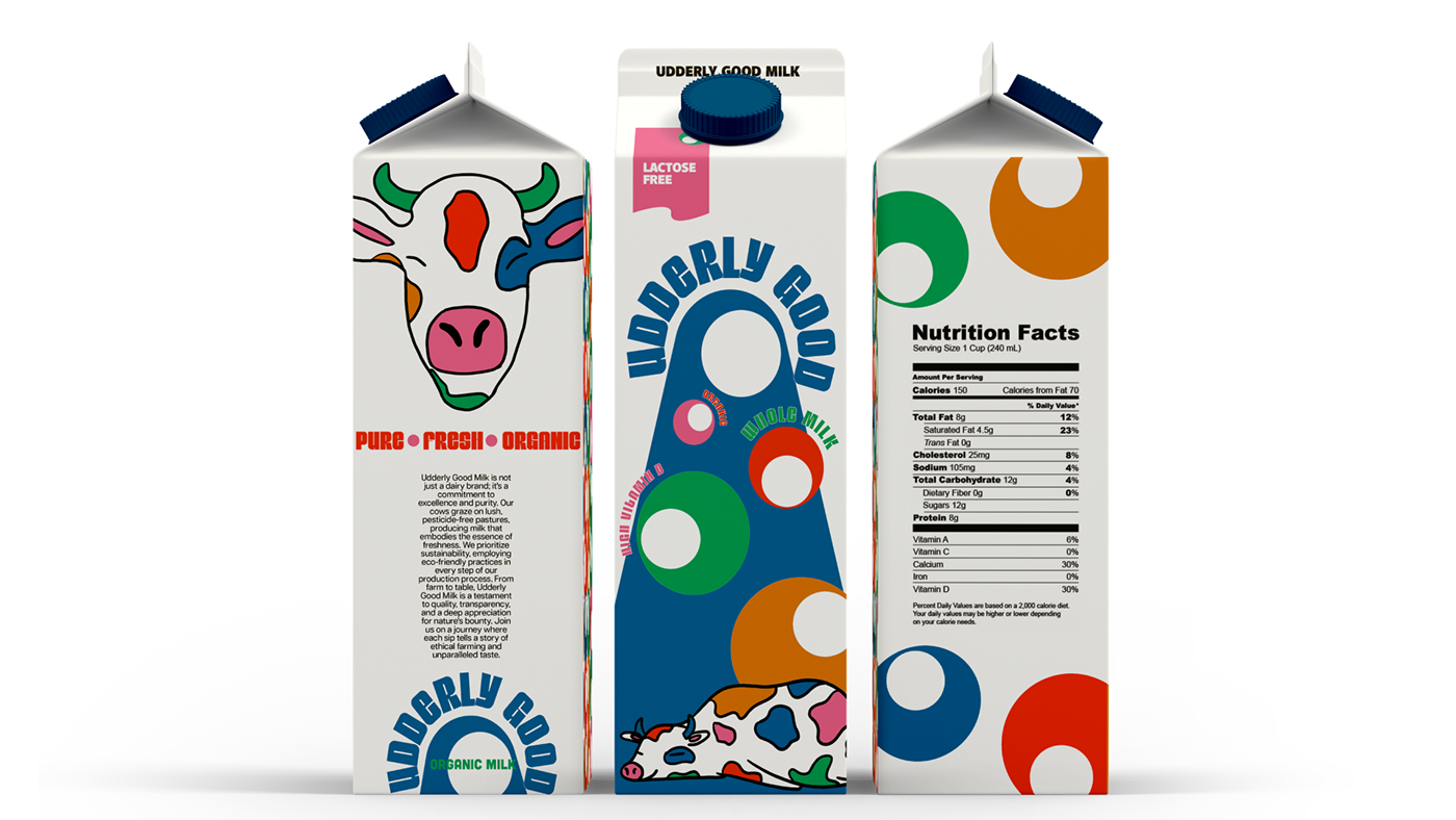 design brand identity Logo Design Graphic Designer milk eggs designer branding  ILLUSTRATION  pattern design 