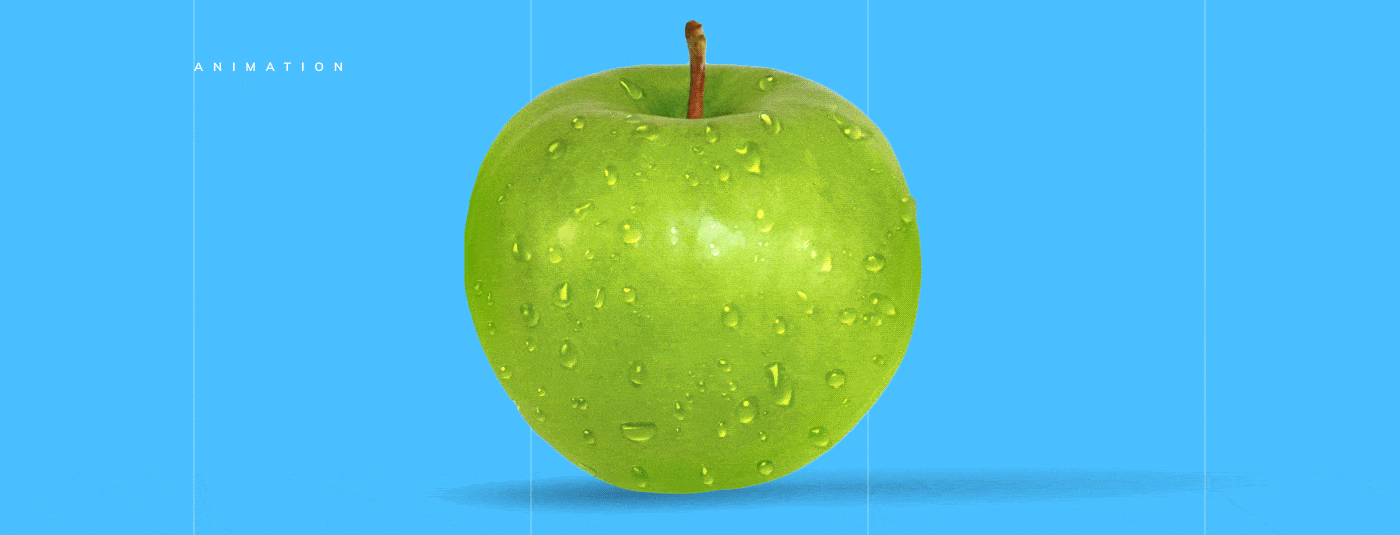 Webdesign landing fruits animation 