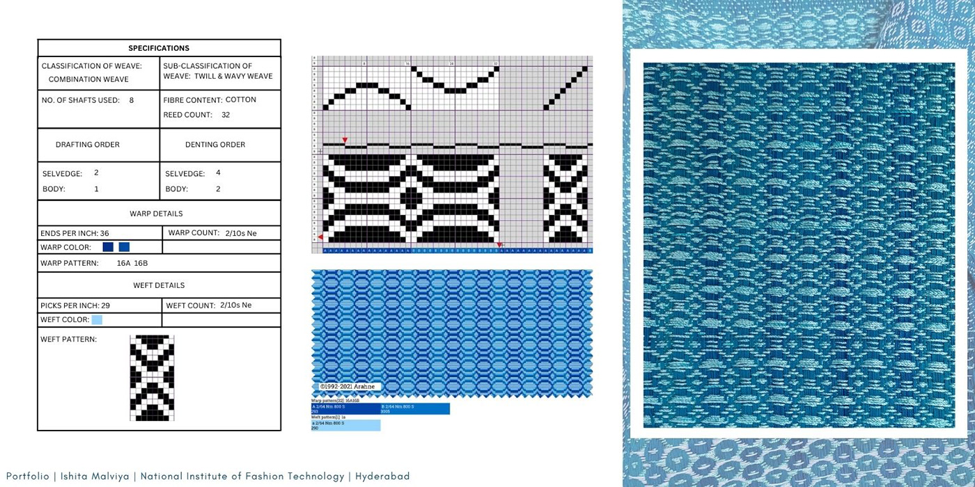 design portfolio textile design  textile design portfolio NIFT NIFT PORTFOLIO designportfolio print Weave Design printdesign