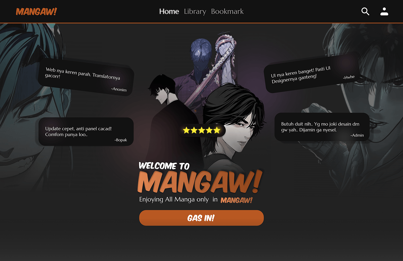 Home Page of MangAw!
