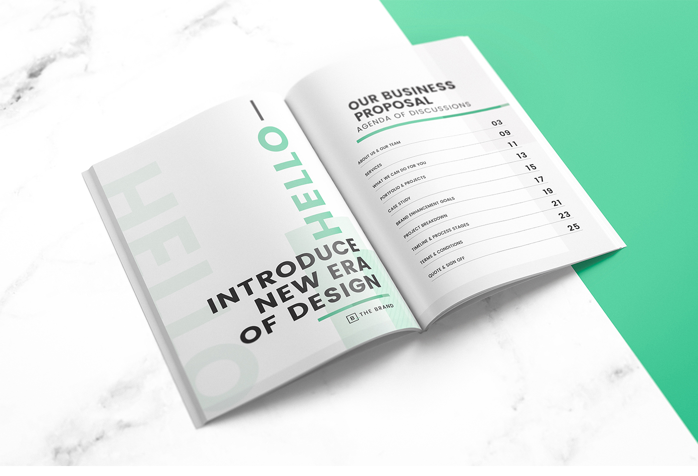 Proposal brochure Creative Brochure moder style The Brand graphicriver brand identity branding  graphic design  visual identity