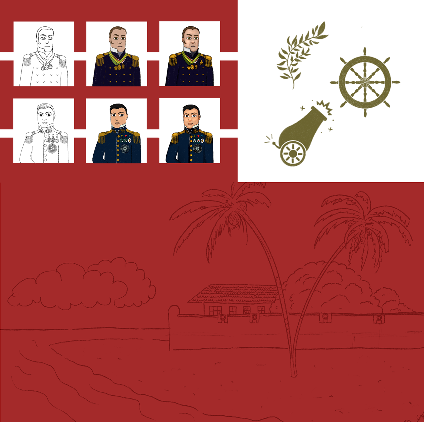 jogo Jogo de Tabuleiro board game bahia Game Art design de personagem design de jogos ILLUSTRATION  Ilustração Ilha de Itaparica