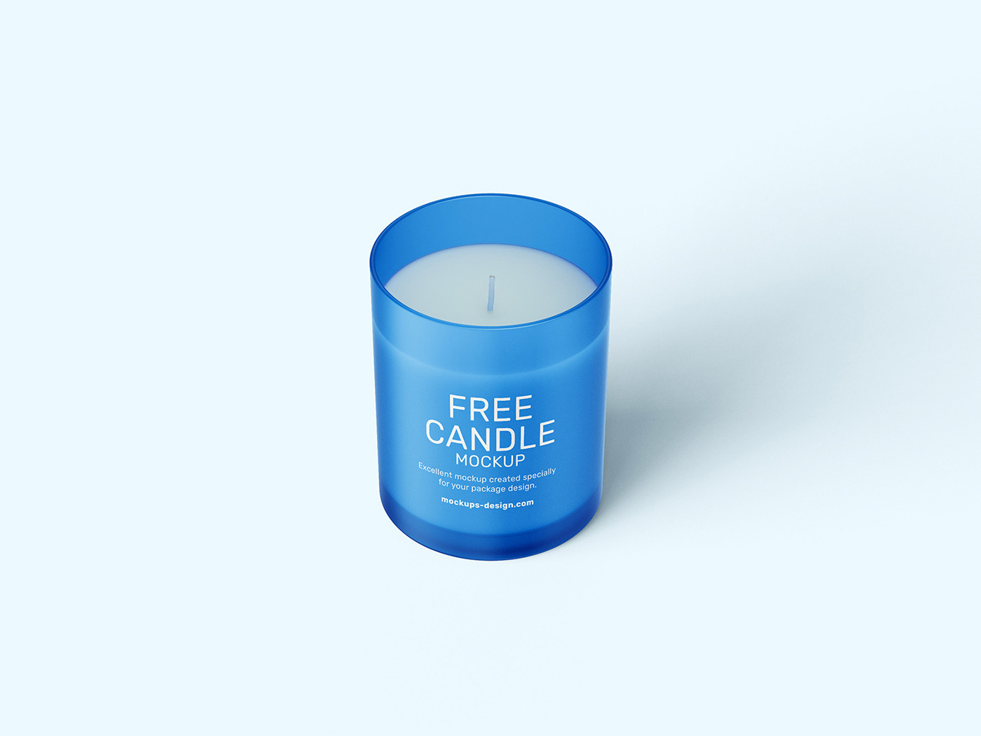 candle download free Mockup psd template wax