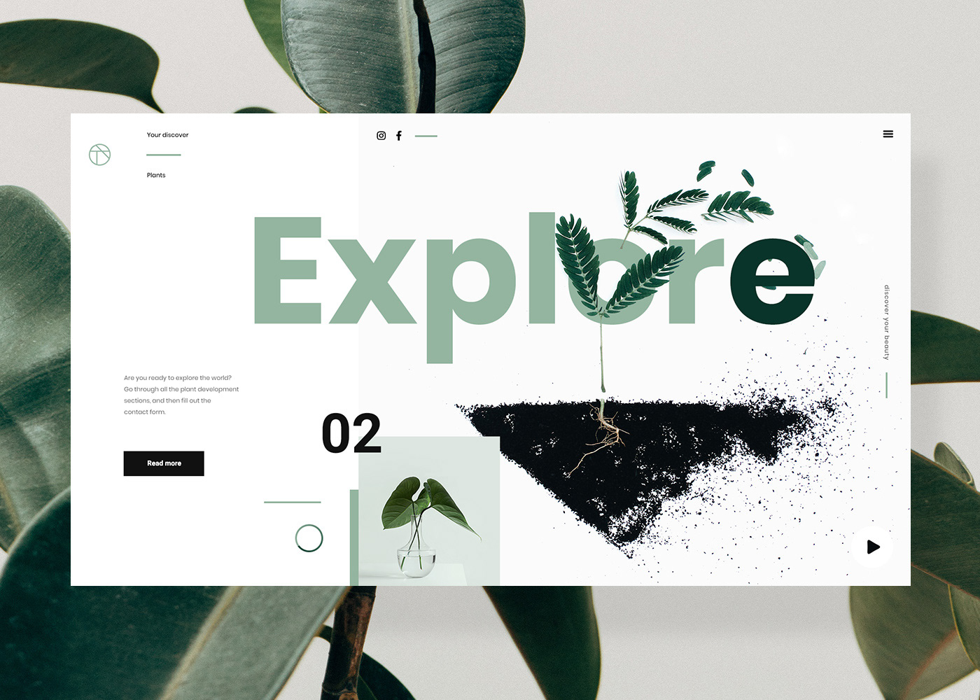 Website design concept Webdesign inspiration UI art minimalist creative Collection