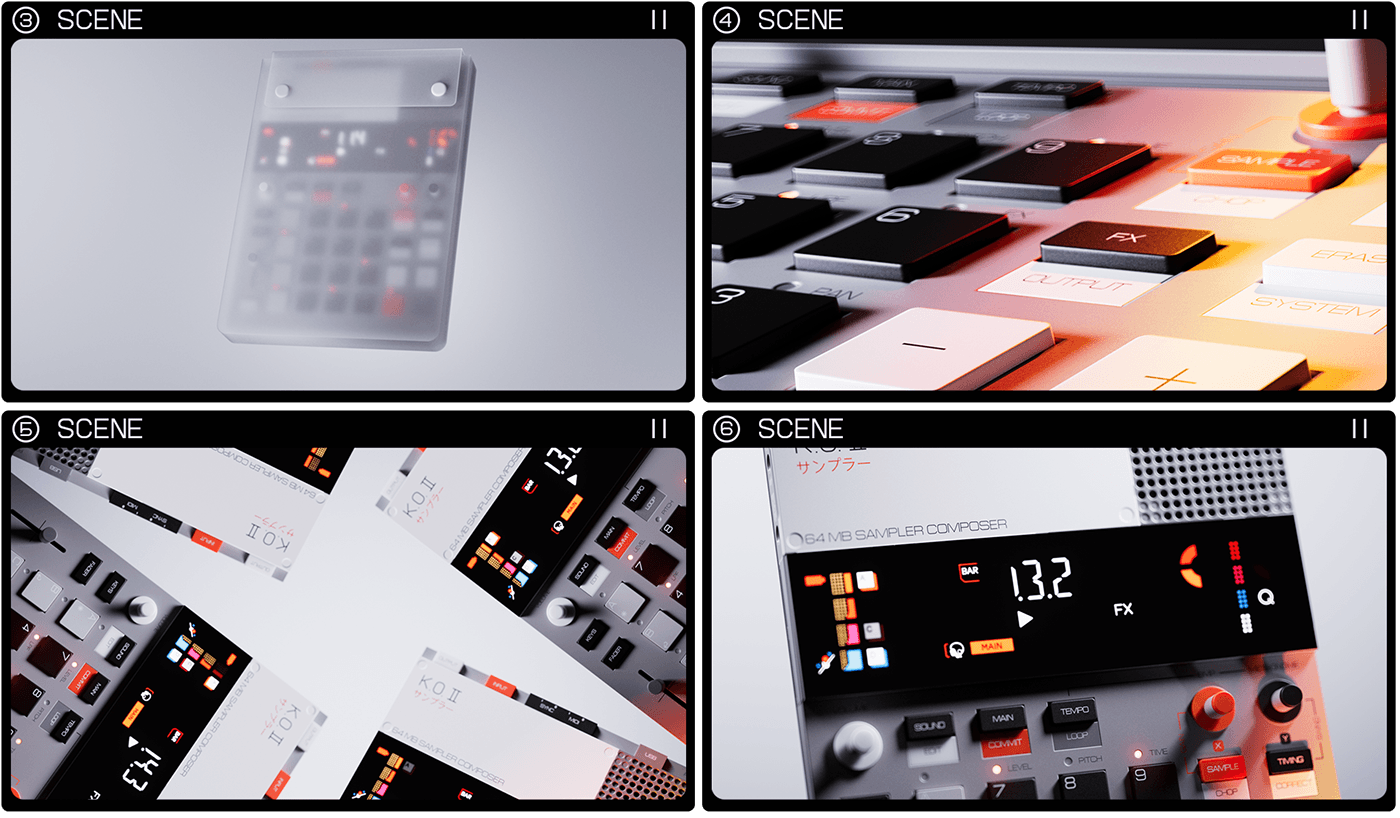teenage engineering Electronics synthesizer 3D Render motion design cinema 4d 3d motion c4d art