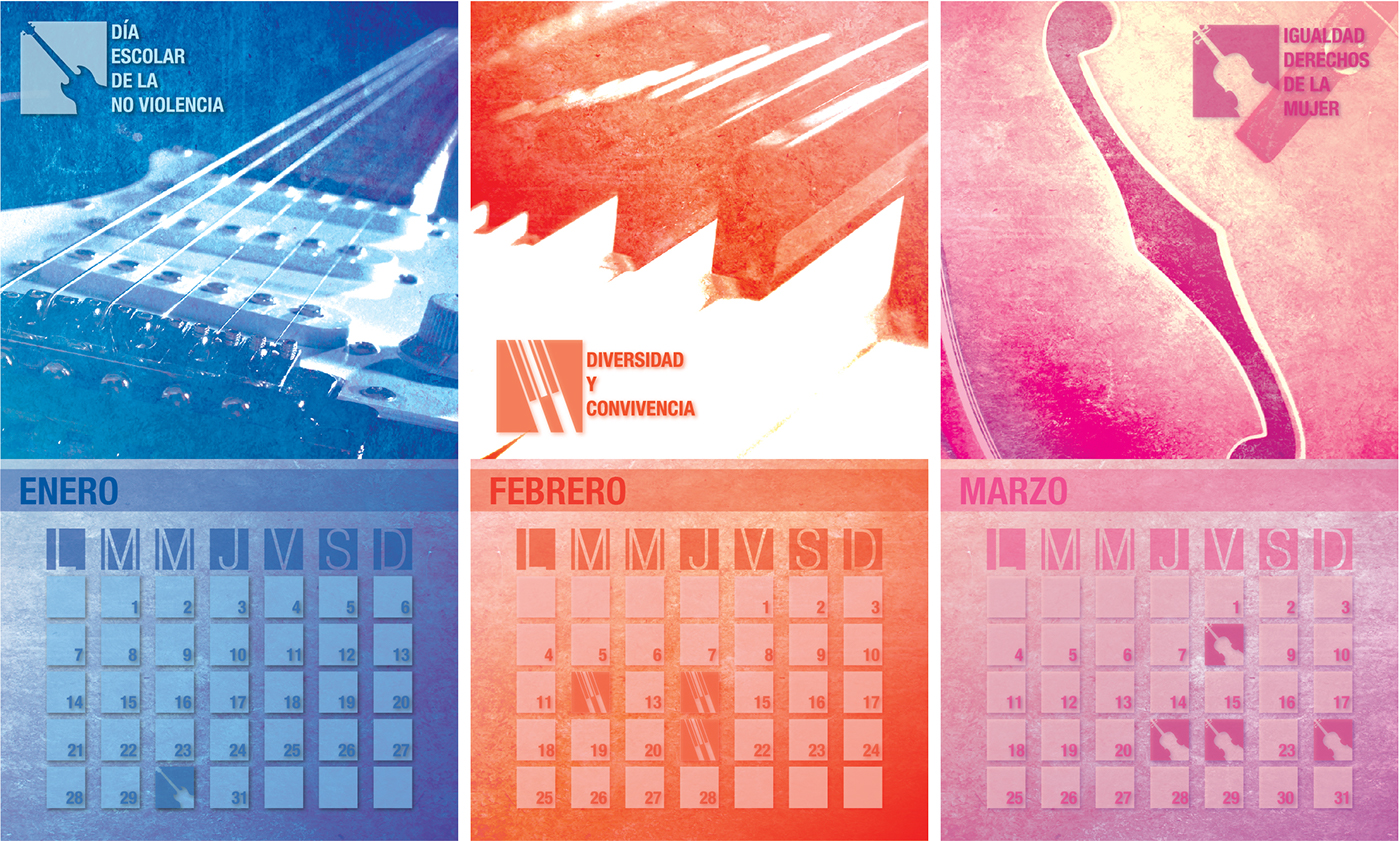 diseño gráfico amnistia internacional calendario Maqueta