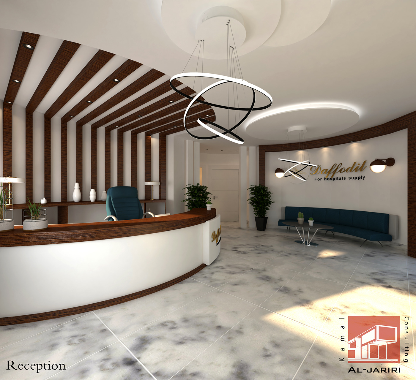 3ds max architecture design Hospital Supply Interior interior design  offices V-ray Work 