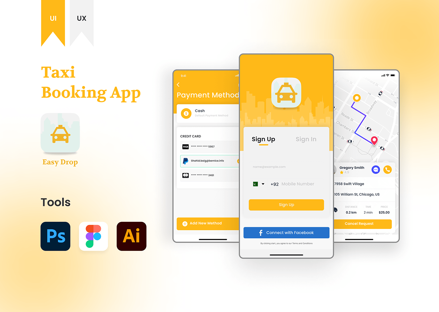 app design Mobile app taxi Taxi Booking App app Booking mobile design taxi app ui design UI/UX