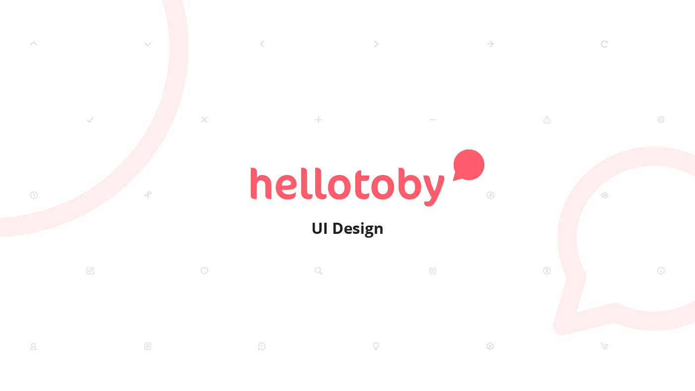 ui design Web Design  app design user interface UI Pattern design system HelloToby