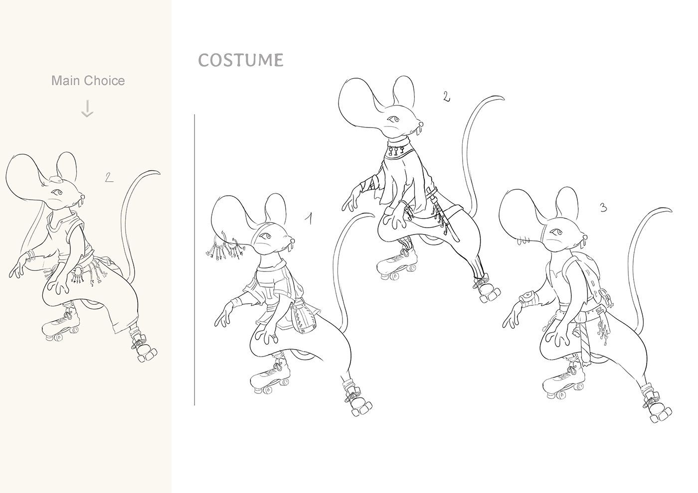 mouse topo Character personaggio design ILLUSTRATION  photoshop rat thief