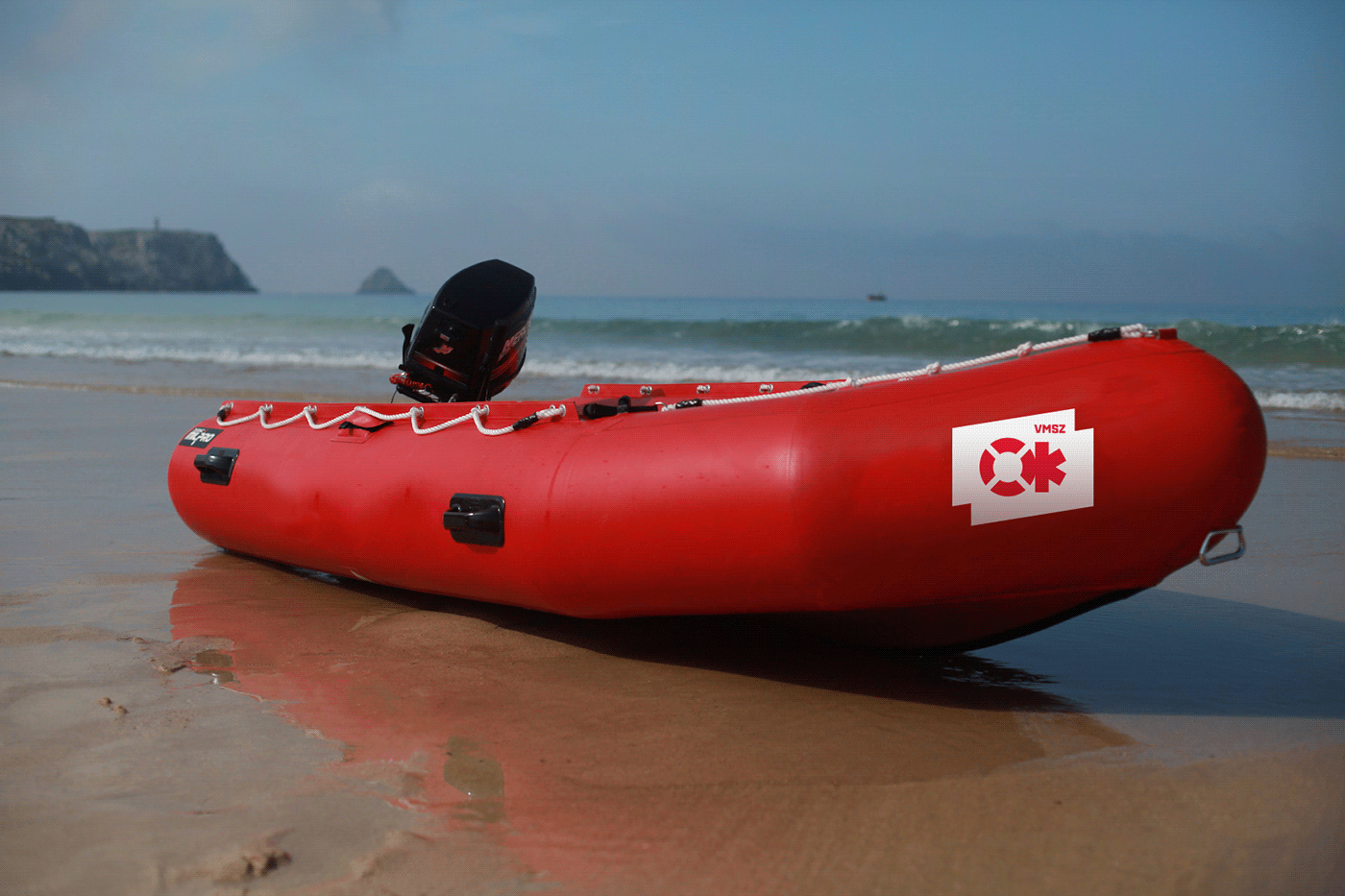 lifeguard brand identity water sailing beach balaton guard red swim