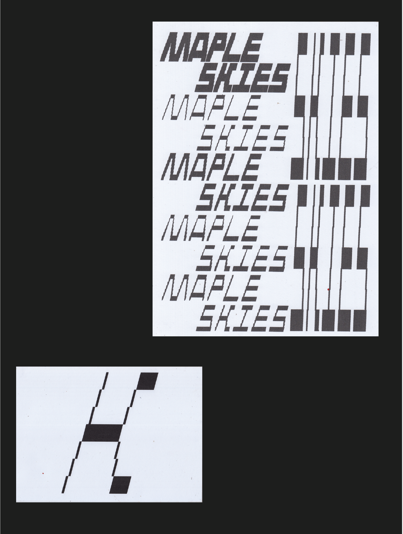 pixel Lo-fi scan monochrome typedesign fontfamily sheffield leeds