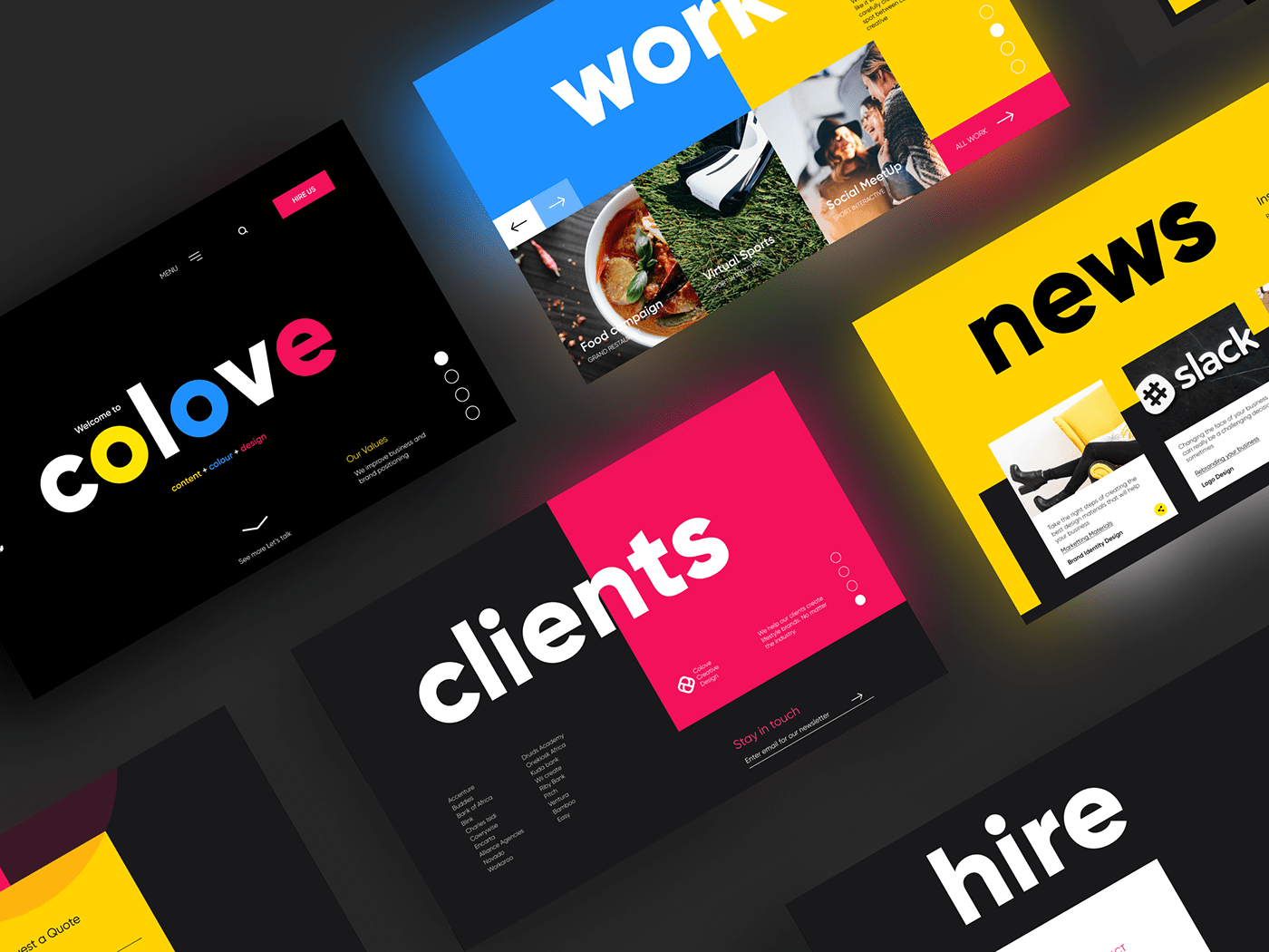 agency branding  colour landingpage logo trend typography   UI ux Web Design 