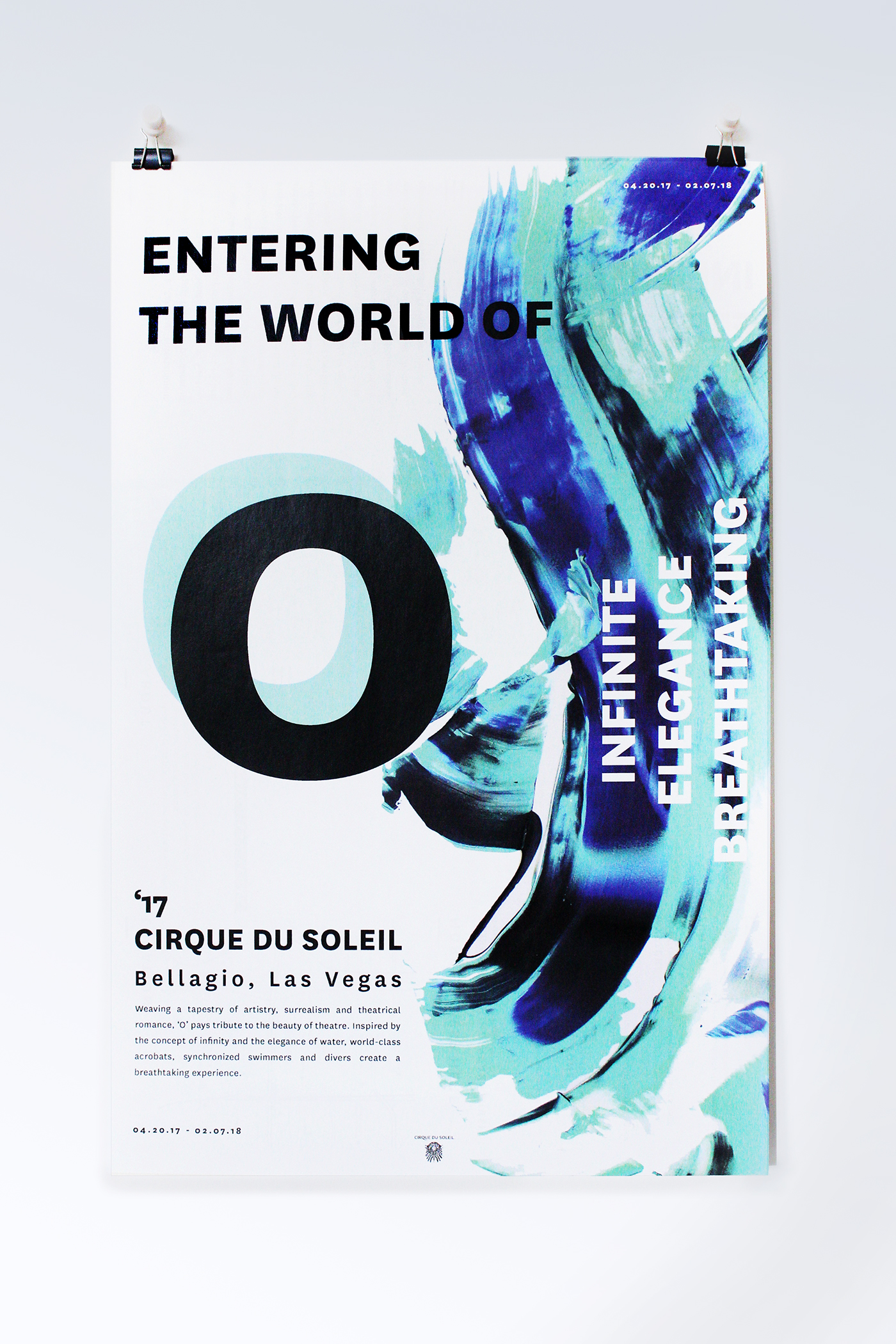 cirque du soleil Poster Design acrylic painting abstract painting visual art typography   brochure Theatre graphic design  poster