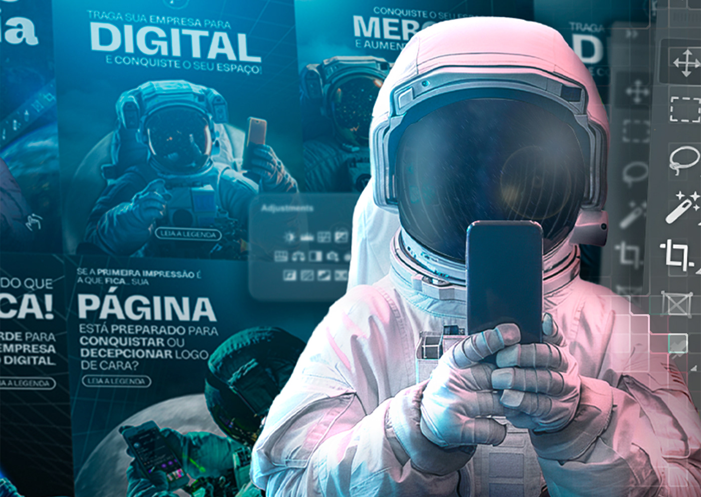 social media design agencia agencia de marketing astronauta publicidade posts marketing   visual identity