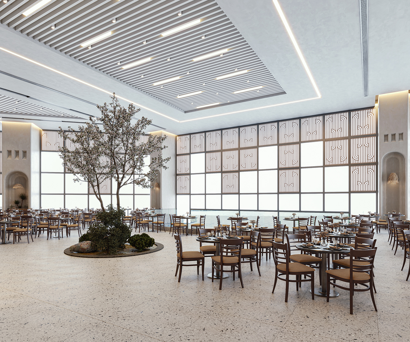 restaurant restaurante restaurantdesign interiordesign modern exterior visualization resort hotel Resorts