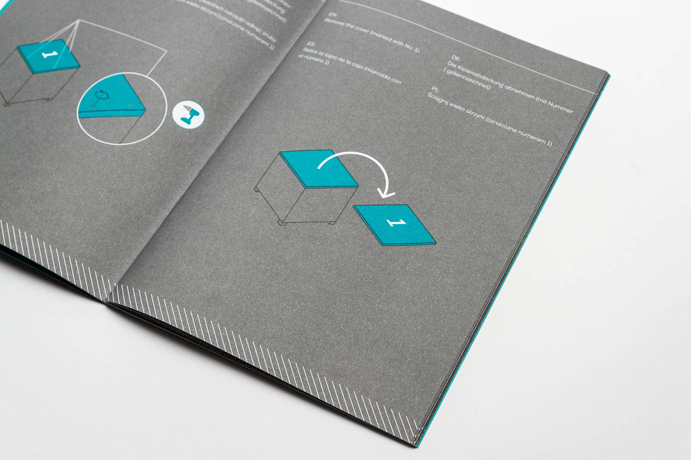 brochure infographic technical illustration icons pictograms print minimalistic linear