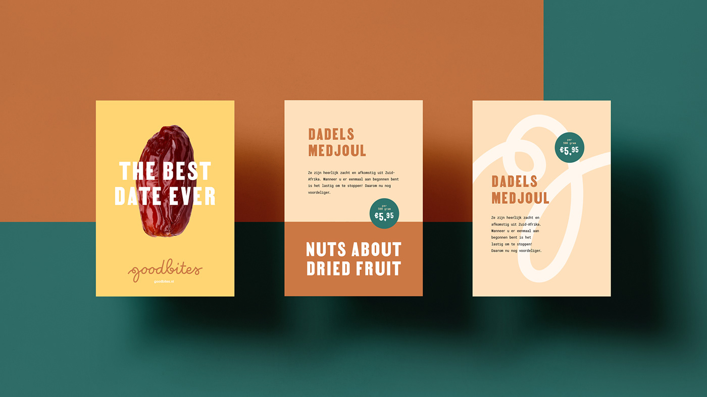 nuts dried fruit poster social media Packaging Web Design  colorful
